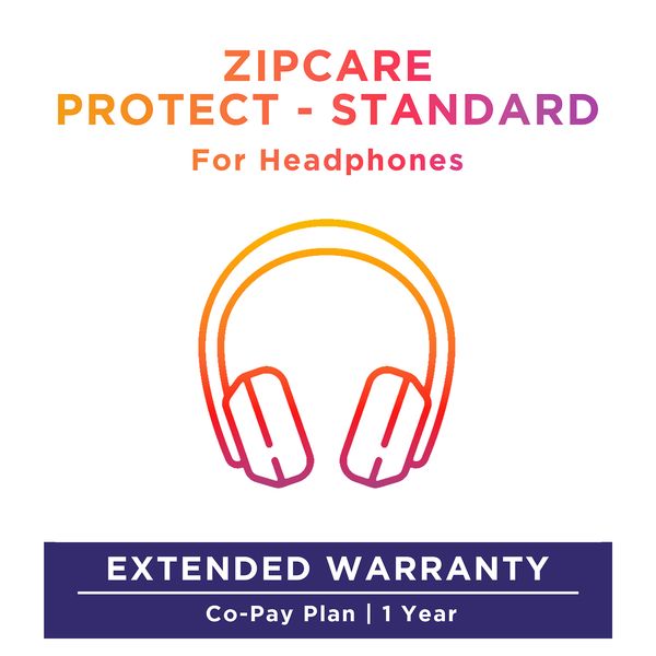 Buy ZipCare Protect Standard 1 Year for Headphones Rs. 100 Rs